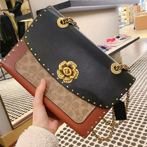 Горный чай, цепь, сумка подмышку, Гонконг, (в наличии на складе), изысканный стиль, из натуральной кожи