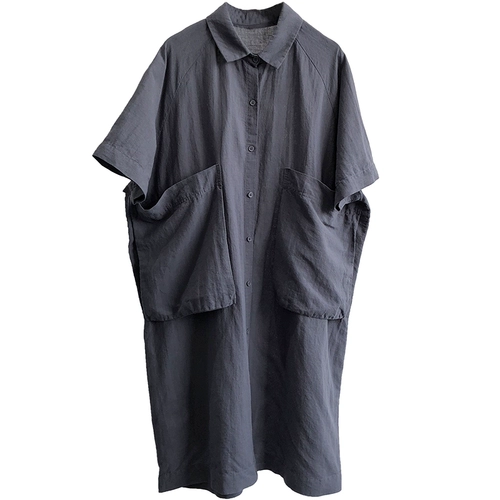 Платье, из хлопка и льна