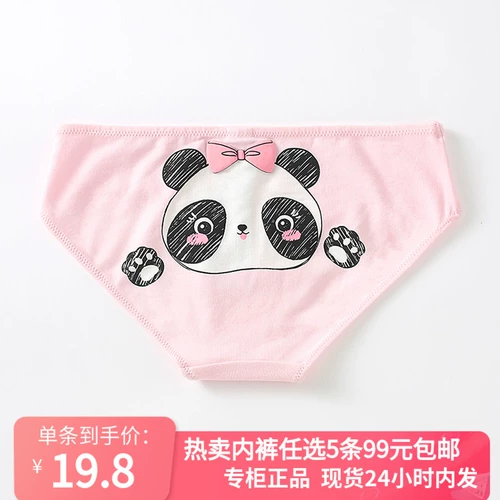 [5 штук 99] 6ixty8ight подлинный милый панда мультфильм хлопковые багажники самки Pt09934