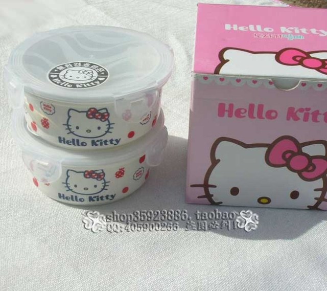 

Набор фарфоровой посуды Hello kitty