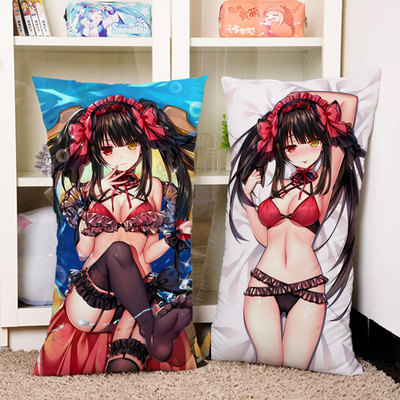 taobao agent Date A Live Tokisaki Kuang San's swimsuit is full of broken anime two-dimensional double-sided half-body pillow and long pillow surrounding