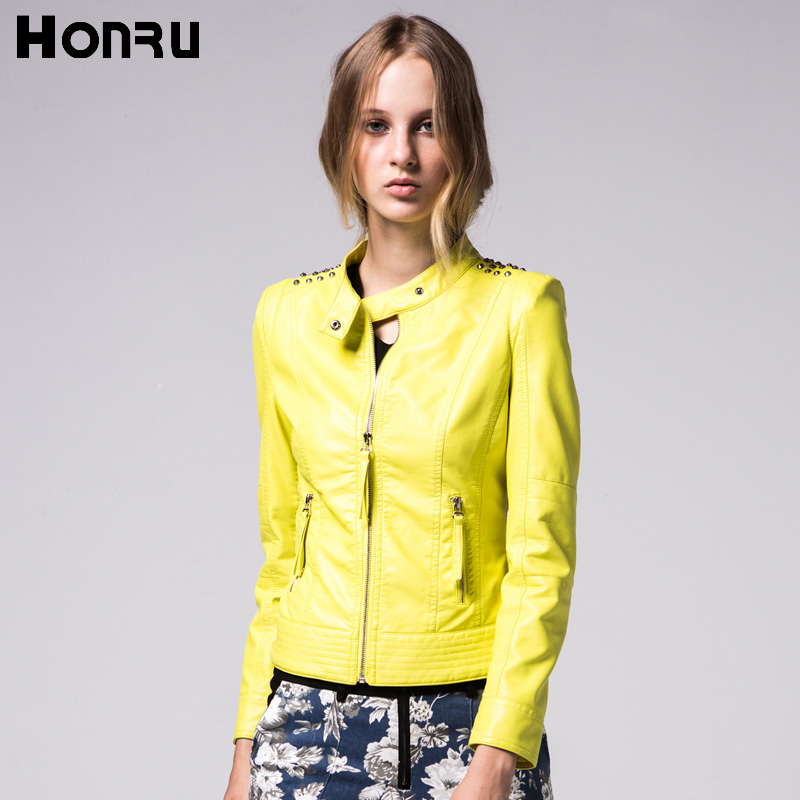 

Кожаная куртка Hong Ru 13132062 Honru 2015 PU