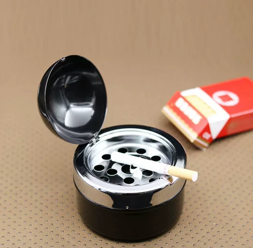 Металлическая вместительная и большая креативная пепельница, современный сферический геометрический бильярд, простой и элегантный дизайн