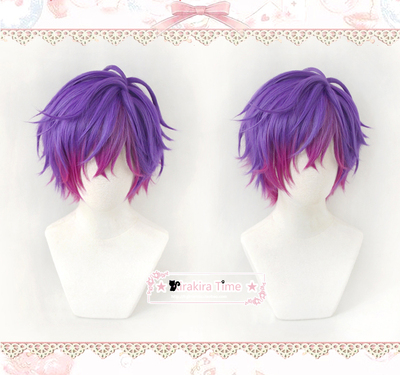 taobao agent [KT] Virtual anchor idol Vtuber Uki Violeta Rainbow Club Purple Cosplay wig