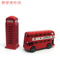 Телефон, двухэтажный автобус, металлический магнит на холодильник, металлическая модель автомобиля, сувенир, Великобритания