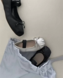 Uyikids Корейская версия девушек Элегантная неглубокая одиночная обувь 2024 Весна / лето Новое Детское Западное Западное произведение