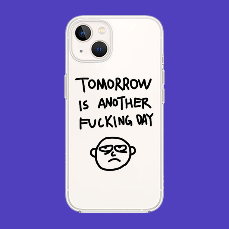 Grumpy Stick Figure Minimalist iPhone Cute Transparent iPhone Case for iPhone 12 - 17 - view 11