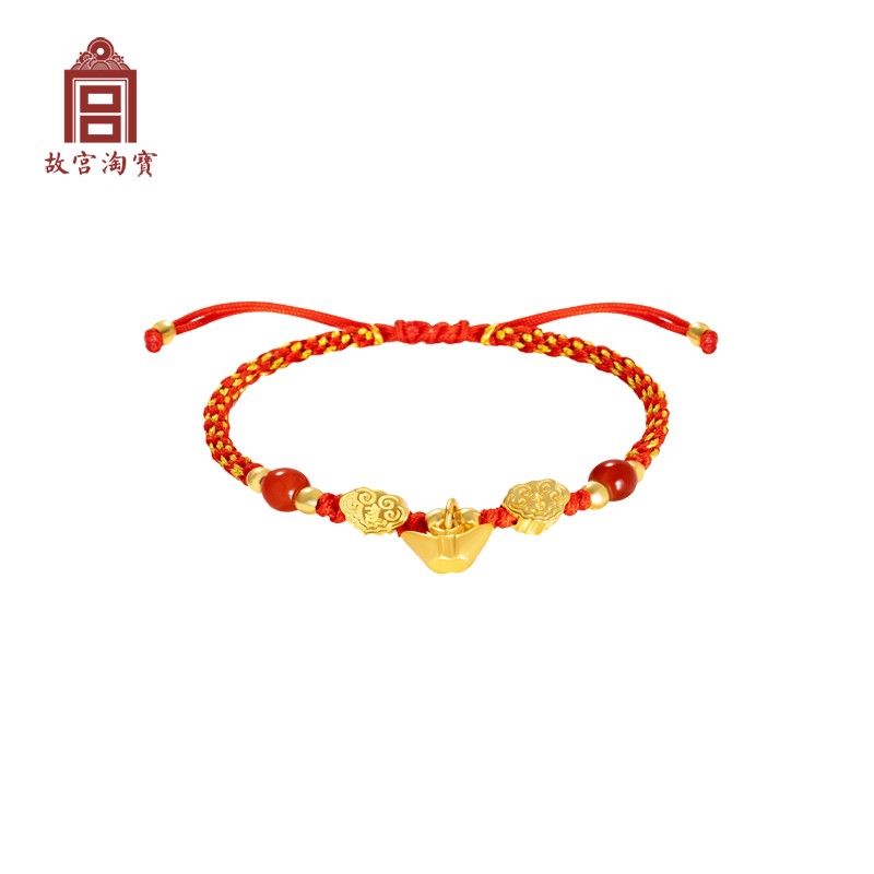 Tử Cấm Thành Taobao sáng tạo văn hóa dây tốt lành dây đỏ tết dây tay bạn gái cặp đôi năm thỏ năm sinh quà sinh nhật thủ công - Lữ