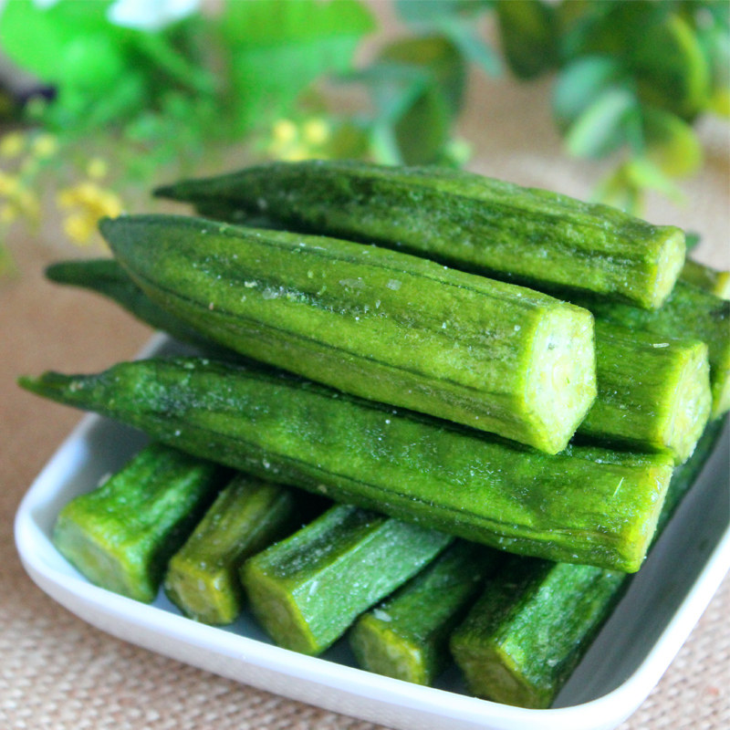鲜即食六角豆黄秋葵干脱水蔬菜蔬果干70g销售成交数据