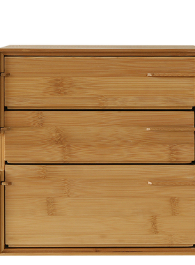 爱逛***理员   发布了  寸村 竹制收纳盒 桌面收纳柜 简约 抽屉式