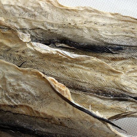 延边特色 北朝鲜干鱼皮 可拌菜鱼皮 明太鱼鱼皮500g