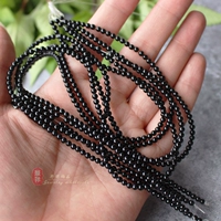 Черный черный агат 3 мм/струна