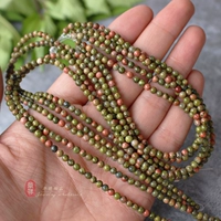 Армейский зеленый цветок зеленый камень 3 мм/струна