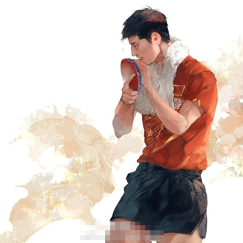 网友手绘张继科 霸气"藏獒"获粉丝表白