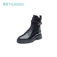 [Tmall] Звезда Чжан Хуивен в том же стиле того же стиля, толстые нижние ботинки, темные мягкие ботинки Martin Supes Supes Ta21703-54