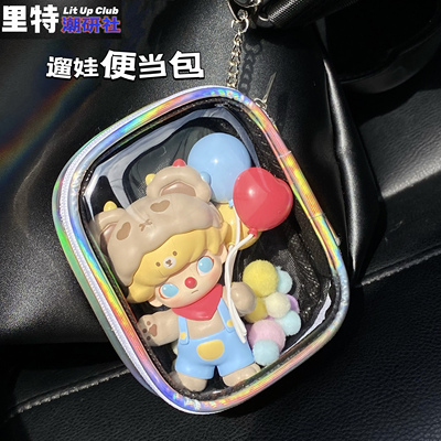 taobao agent Lite Blind Box Boom Bubble Bubble Mart Lauding Doll Bags Candida PVC Cross Case Transparent