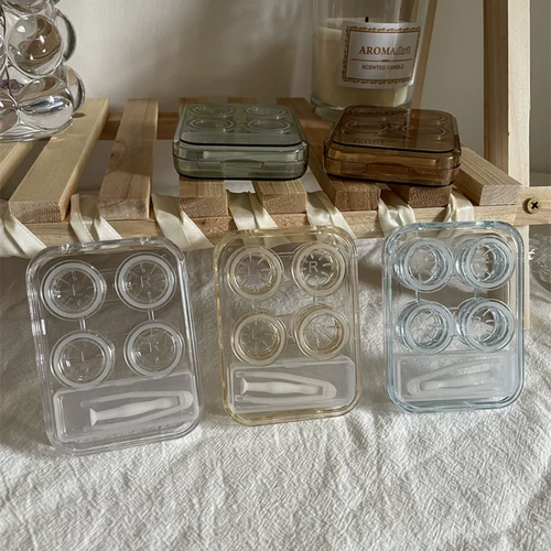 Брендовые невидимые очки, двойная коробка для хранения, простой и элегантный дизайн