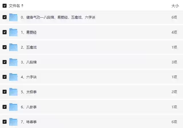 图片[2]-健身养生资源合集[电子书+视频]【八段锦、易筋经、五禽戏、六字诀+太极拳、八卦掌、咏春拳、形意拳等传统武术】-北极星资源库