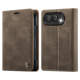 Teal Leatherette White Stitching iPhone Case for iPhone Duo Fold, iPhone 18 – 14