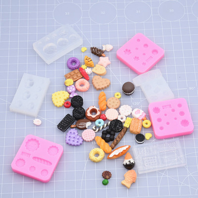 taobao agent Mini biscuits Silicone Oreo Molding Egg Tart Egg Tart Qu Qi Corner Pack DIY Clamps and Play Cake Cake Accessories