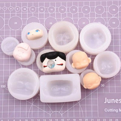 taobao agent Ultra -light clay blind box silicone mold cartoon special doll special doll face face mold mold