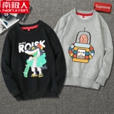 Детская осенняя толстовка для мальчиков с круглым воротником, коллекция 2021, в западном стиле, в корейском стиле, подходит для подростков