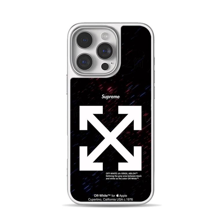 Off-White Arrows Supreme Fashion Phone Case for iPhone 13 - 17 Off-White Arrows Supreme Fashion Phone Case for iPhone 13 - 17