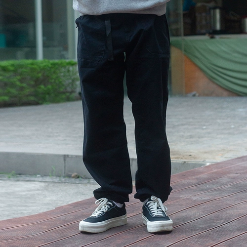 Японские хлопковые осенние демисезонные штаны, свободный крой, средняя посадка