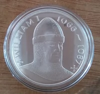 Памятная медаль серебряного размещения короля Англии Уильям I монета в диаметре около 35 мм коллекции