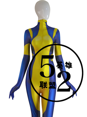 taobao agent 52 League of Legends X-Men Women's Wolverine Conjunction X-23 Printing Zentai clothing