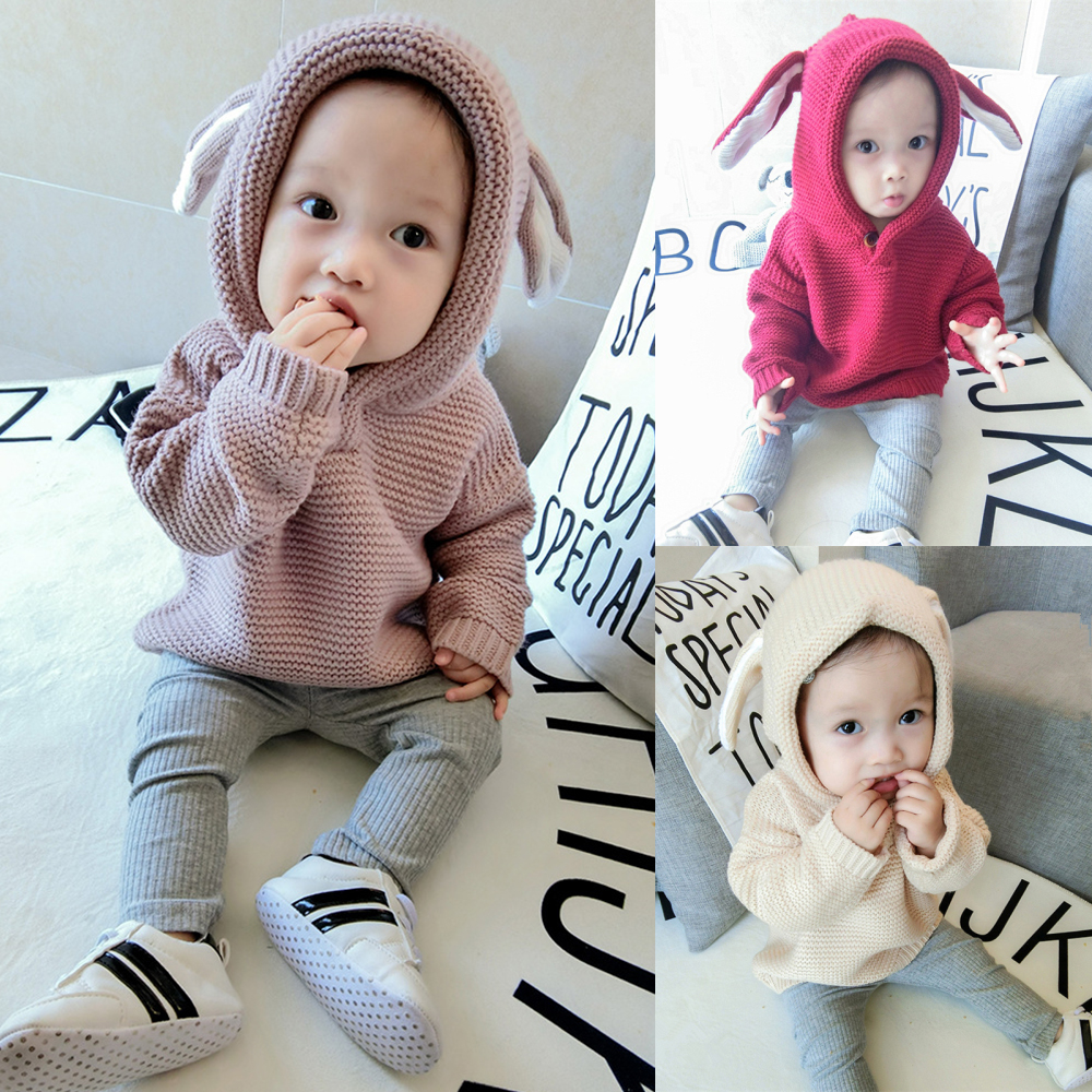 加绒春秋装韩版女宝宝毛衣男童套头幼儿针织衫婴儿外套0-1-2-3岁