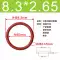 Seal O-ring silicone đường kính bên trong 3-475mm độ dày 2.65mm silicon màu đỏ silicon trắng Bộ sưu tập con dấu O-ring phớt cao su thủy lực 