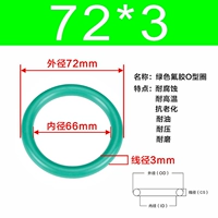 Внешний диаметр зеленого фтора 72*3 [5]
