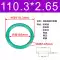 Đường kính trong của vòng chữ O cao su Flo 100/103/105/106/109/112/115/118/120/122*2.65 phớt cao su thủy lực 