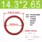 Seal O-ring silicone đường kính bên trong 3-475mm độ dày 2.65mm silicon màu đỏ silicon trắng Bộ sưu tập con dấu O-ring phớt cao su thủy lực 