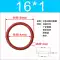 Vòng chữ O silicon đường kính ngoài 10,5/11/11,5/12/12,5/13/13,5/14/15/16/17/18*1 thông số phớt thủy lực 