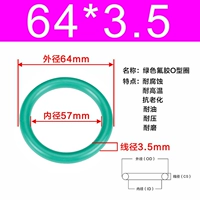 Внешний диаметр зеленого фтора 64*3,5 [5]