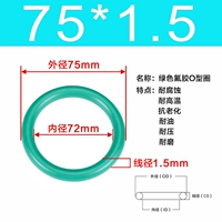 Внешний диаметр зеленого фтора 75*1,5 [5]