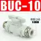 ốc vít rút Van khí nén BUC-6-10 van tay 8mm van khí quản chuyển đổi van 12mm bằng tay thẳng-thông qua van đầu cắm nhanh đinh tán nhôm đặc