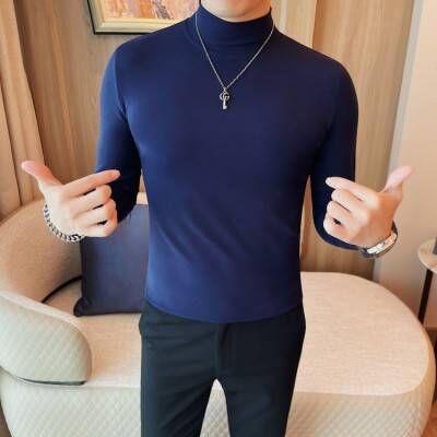 Navy blue (half turtleneck)
