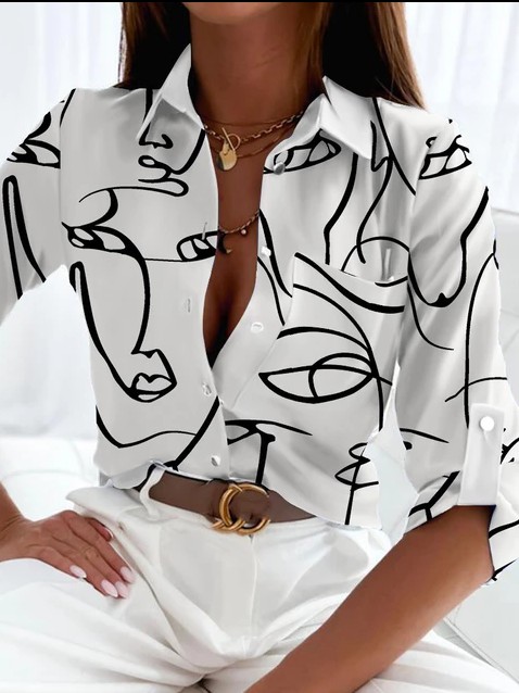 white print