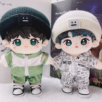 taobao agent Fascinating uniform, set with letters, hoody, cotton doll, clothing, 20cm