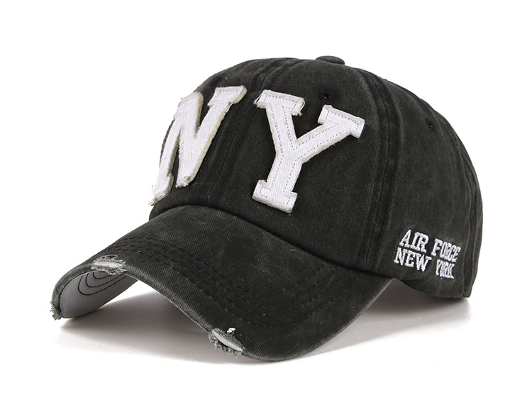 Washed black gray