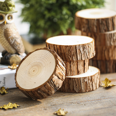 小木桩底座摆件树桩原木头杉树摄影拍照手工diy装饰道具家居装饰