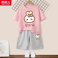 [100%хлопок 1 набор] Pink Bun Rabbit Gray/Bun Rabbit K
