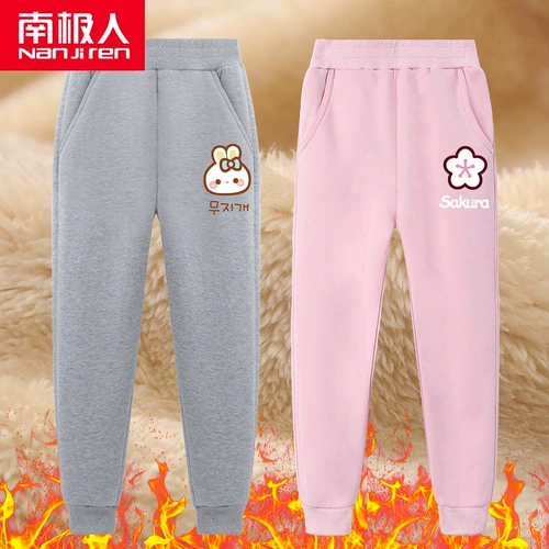 Демисезонные штаны, удерживающие тепло детские зимние повседневные брюки, увеличенная толщина, в западном стиле