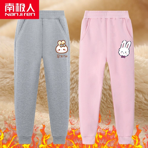 Демисезонные штаны, удерживающие тепло детские зимние повседневные брюки, увеличенная толщина, в западном стиле