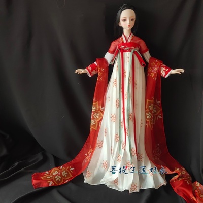 taobao agent 60cm three -point, four -point Xinyi BJD Ye Rollyta victory in costume style Hanfu Half -arm replacement doll