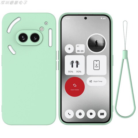 Red Silicone with White Accents & Wrist Strap iPhone Case