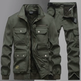 Мужская дорожная камуфляжная куртка, утепленный зимний комплект для работы